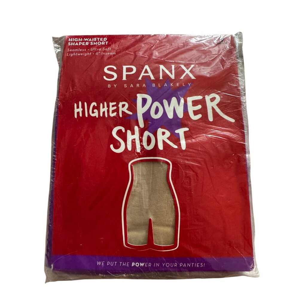 Spanx Higher Power Short Shapewear Seamless Ultra-Soft Nude Lightweight Small